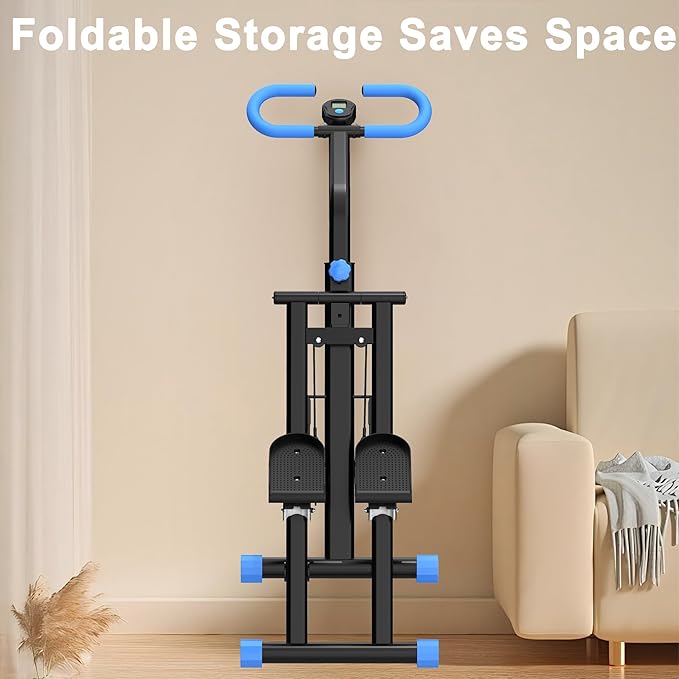 Stair Stepper for Home-Upgrade Vertical Climber Workout Machine for Full-Body Exercise Climber Fitness Equipment with Stable Frame Adjustable Handlebar