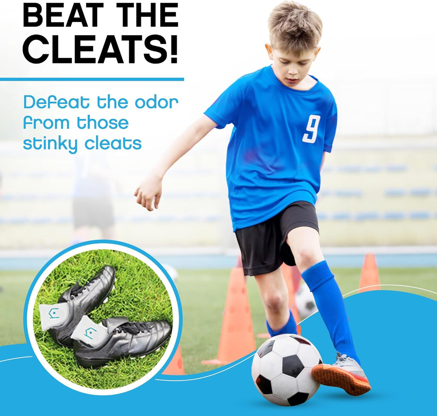 NonScents Shoe Deodorizer 2-Pack (4 Count) - Odor Eliminator, Air Freshener, Smell Absorber, Scent Remover for Shoes, Gym Bags, Soccer Cleats, Closets, Pet Area, Reusable - Shoe Deodorant