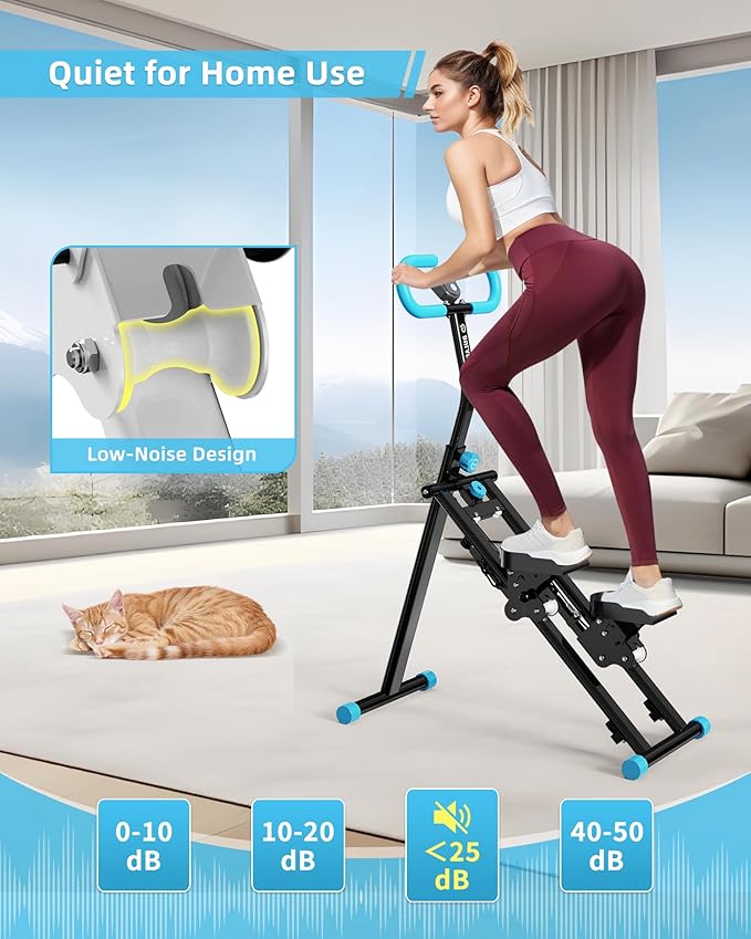 Stair Stepper for Home, Vertical Climber Workout Machine with Handlebar for Full Body Exercise Stair Climber Machine with Stable Frame & 3 Adjustable Height