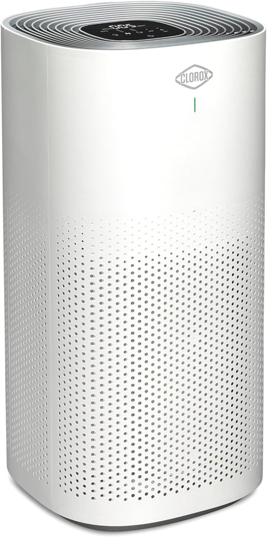 Clorox HEPA Air Purifiers for Home, True HEPA Filter, XL Rooms Up to 2,200 Sq Ft, Removes 99.9% of Mold, Viruses, Wildfire Smoke, Allergens, Pet Allergies, Dust, AUTO Mode, Whisper Quiet