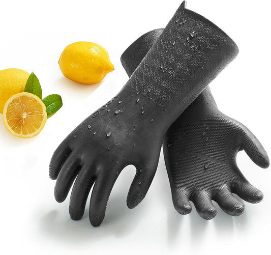 Vgo... Men's Work Gloves,Abrasion & Tear Resistant,for Construction, Cement, Sewage, Drain Cleaning & Rough Tasks(TP1117)