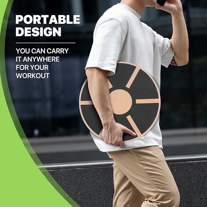 Wobble Aerobic Step Platform Balance Board with Non-skid Tpr Bump Surface, 360 Rotation for Stability Training, Versatile Home Gym Exercise Workout Step Aerobics Platform