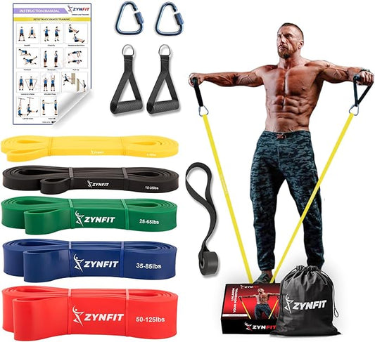 Set of 5 Resistance Bands with Door Anchor, Exercise Bands, Resistance Band for Working Out, Resistance Bands, Pull Up Bands, Exercise Bands Resistance