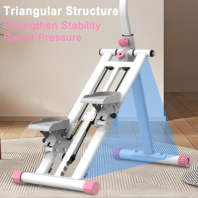 Stair Stepper for Home-Upgrade Vertical Climber Workout Machine for Full-Body Exercise Climber Fitness Equipment with Stable Frame Adjustable Handlebar