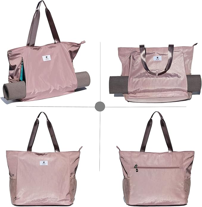 ESVAN Yoga Mat Bag Yoga Tote Carrier Shoulder Bag Carryall Tote for Office,Yoga,Pilates,Travel,Beach and Gym