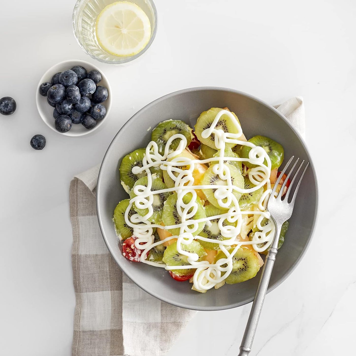 Y YHY 8.5'' Pasta Bowls Set of 6, 30oz Large Salad Serving Bowls for Kitchen, Porcelain Wide Shallow Soup Bowl Plates for Dinner, Microwave Dishwasher Safe, Matte Gray