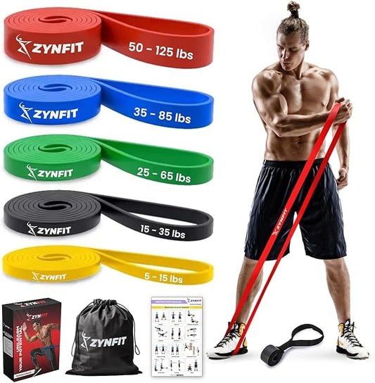 Set of 5 Resistance Bands with Door Anchor, Exercise Bands, Resistance Band for Working Out, Resistance Bands, Pull Up Bands, Exercise Bands Resistance