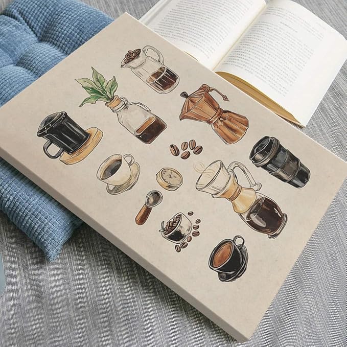 Vintage Espresso Coffee Chart Canvas Print Poster Kitchen Supplies Wall Art Minimalist Watercolor Painting Home Decor Aesthetic Pictures for Dining Room Cafe Shop Restaurant 20x30inch Framed