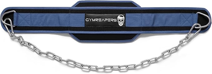 Gymreapers Dip Belt With Chain For Weightlifting, Pull Ups, Dips - Heavy Duty Steel Chain For Added Weight Training