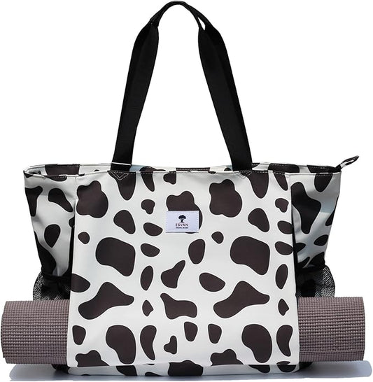 ESVAN Yoga Mat Bag Yoga Tote Carrier Shoulder Bag Carryall Tote for Office,Yoga,Pilates,Travel,Beach and Gym