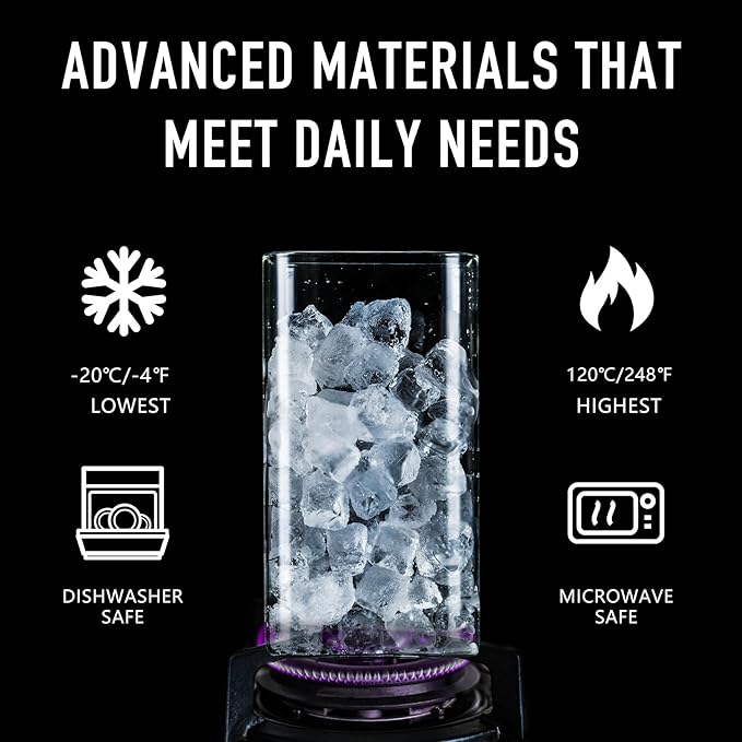 56oz Rectangle Airtight Glass Storage Containers with Bamboo Lids (Set of 3), Square Food Storage Jar, Pantry Organizers for Oats, Cereal, Pasta and Coffee beans (‎with Black Lable)