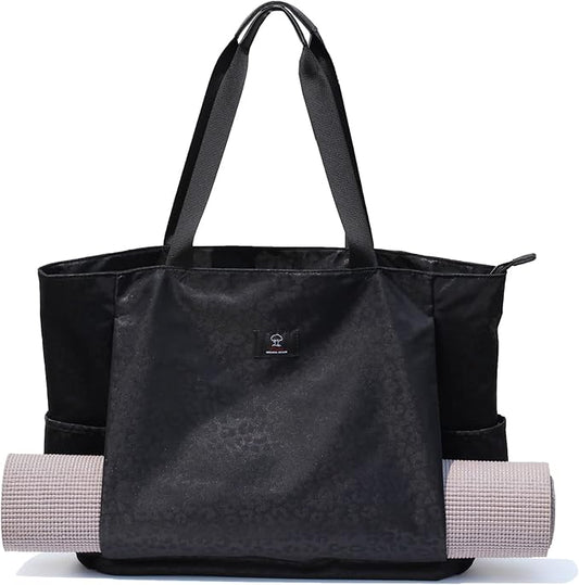 ESVAN Yoga Mat Bag Yoga Tote Carrier Shoulder Bag Carryall Tote for Office,Yoga,Pilates,Travel,Beach and Gym