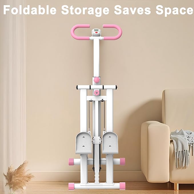 Stair Stepper for Home-Upgrade Vertical Climber Workout Machine for Full-Body Exercise Climber Fitness Equipment with Stable Frame Adjustable Handlebar