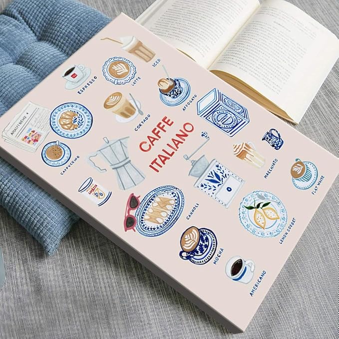 Trendy Espresso Coffee Italiano Wall Art Quirky Food Posters Italian Coffee Chart Canvas Print Painting Minimalism Home Decor Aesthetics Pictures for Kitchen Cafe Station Bar Club 24x36inch Framed