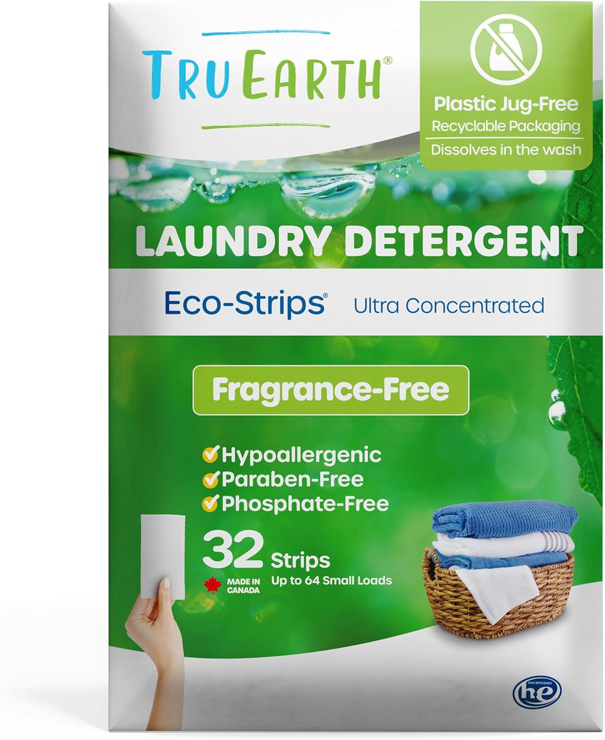 Tru Earth Laundry Essentials Bundle - Laundry Detergent Bundles Set with Fabric Softener, Laundry Sheets, Stain Remover Stick and Dryer Balls - Fragrance Free