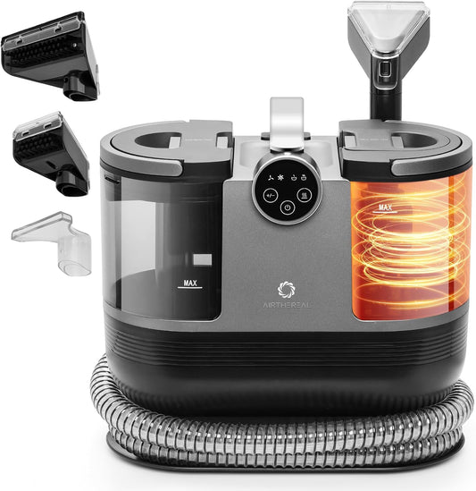 Airthereal S1 Carpet Cleaner Machine, Instant Heating Portable Upholstery Spot Cleaner, Shampooer Machine with Self-Cleaning, 14 Kpa Stain Remover Deep Cleaner for Pets, Stairs, Car Seat and Couch