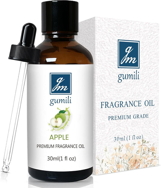 Apple Fragrance Oil, Perfume Oil, Home Scent Oils for Soaps, Candle Making, Dryer Balls, Diffusers, Laundry, Slime -1 oz /30ml
