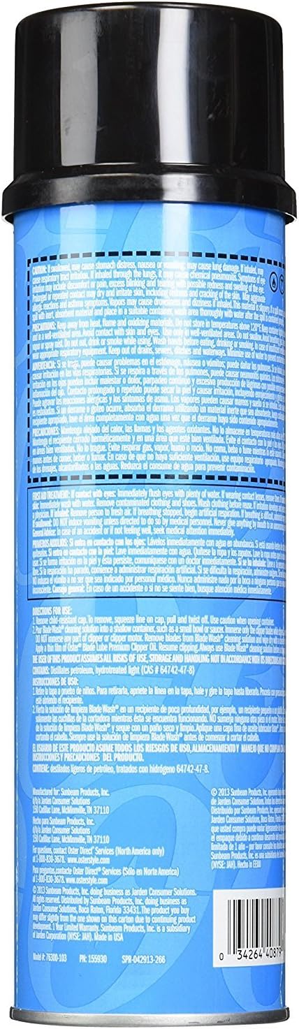 (3 Pack) Oster Blade Wash Liquid Blade Dip, 18-Ounces