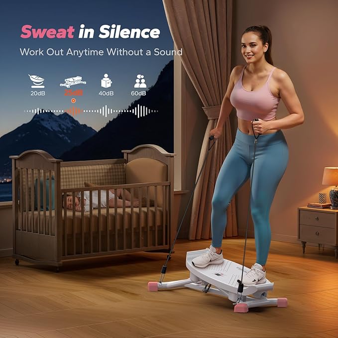 MERACH Balance Board with Resistance Bands, Portable Ski Balancing Machine Featuring LCD Monitor, 300 lbs Capacity Gibbon Balance Trainer for Full Body Workout