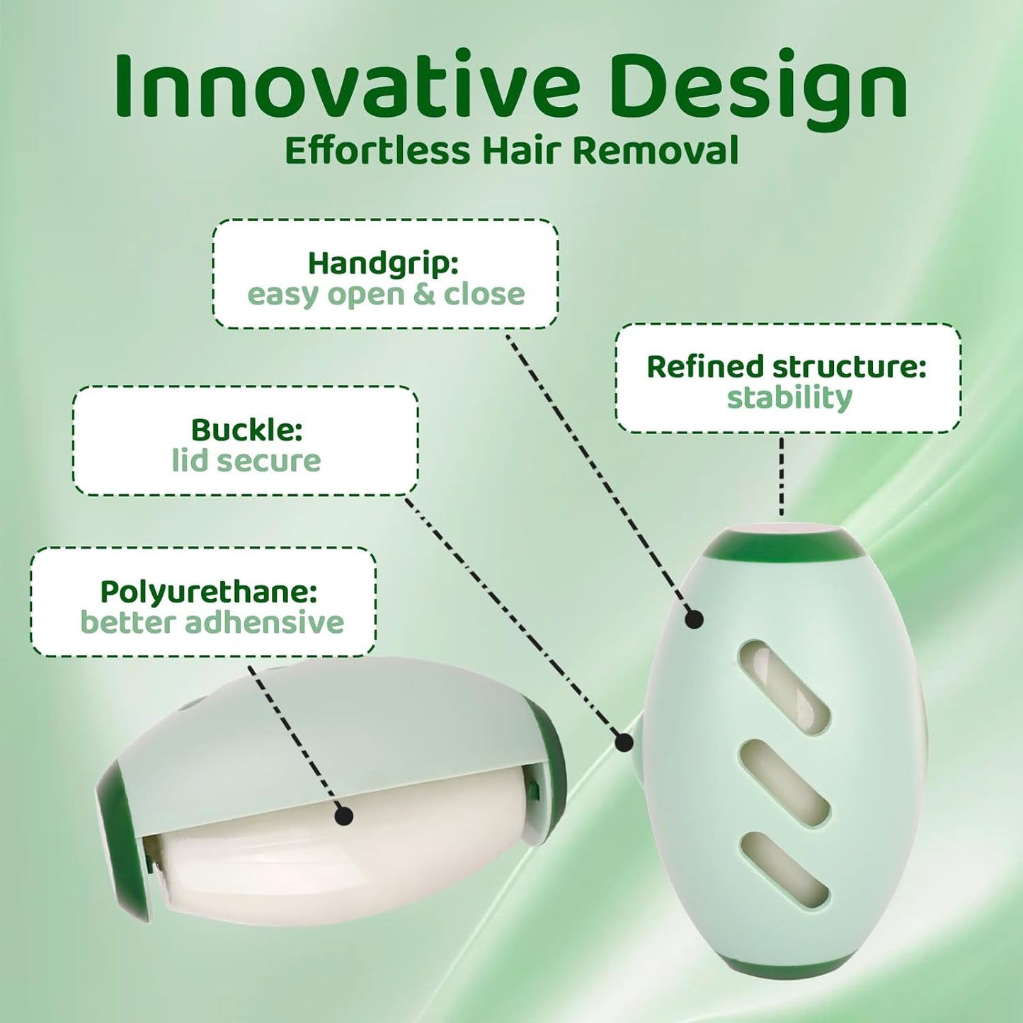 2 Pcs Reusable Lint Roller, Washable Mini Lint Roller Travel Size for Pet Hair, Portable Travel Lint Rollers for Clothes Home Dust Fluffy Hair, Extra Sticky Rollers Balls Pet Hair Remover(Green)