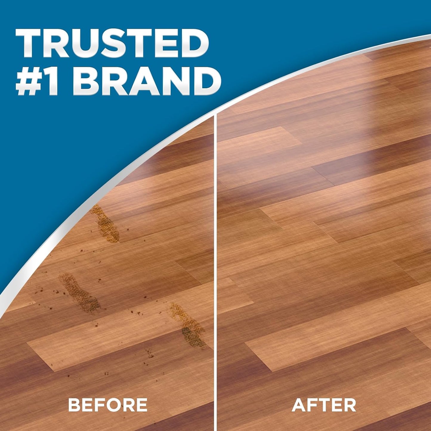 Weiman Hardwood Floor Cleaner for Finished Hardwood, Engineered Flooring, Vinyl & Laminate Surfaces - Streak-Free Shine, No Residue - 32 oz (2 PACK)