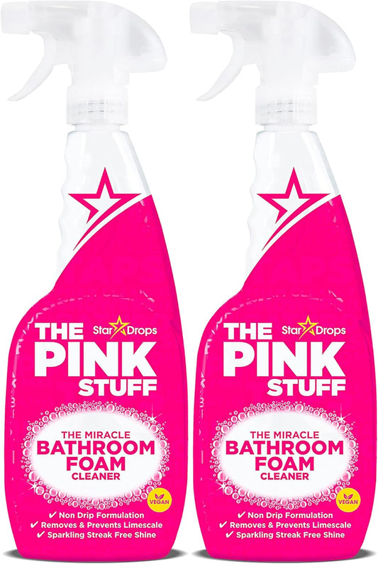 Stardrops - The Pink Stuff - The Miracle Bathroom Foam Cleaner 750ml 2-Pack Bundle