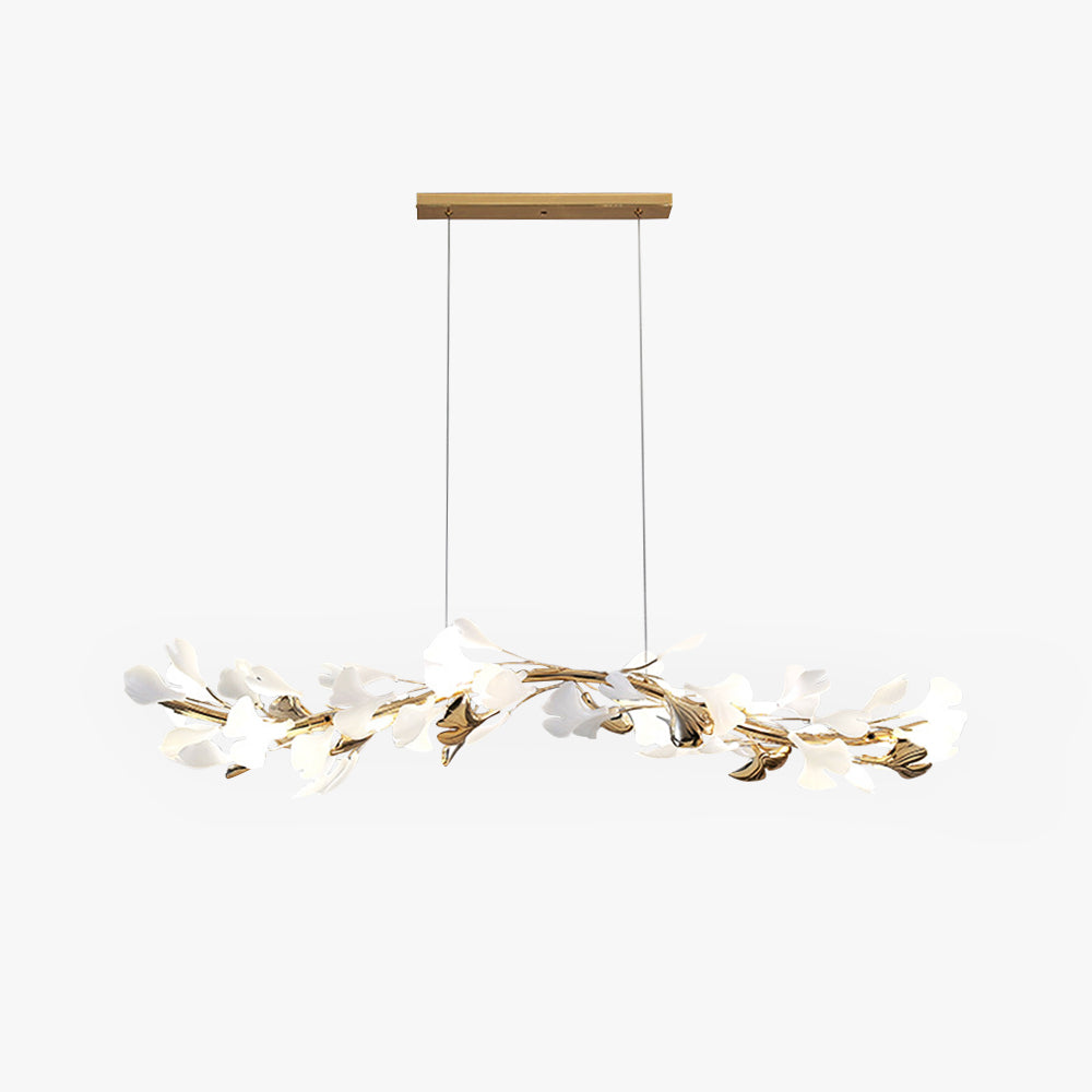 Glam Ceramic Leaf Chandelier