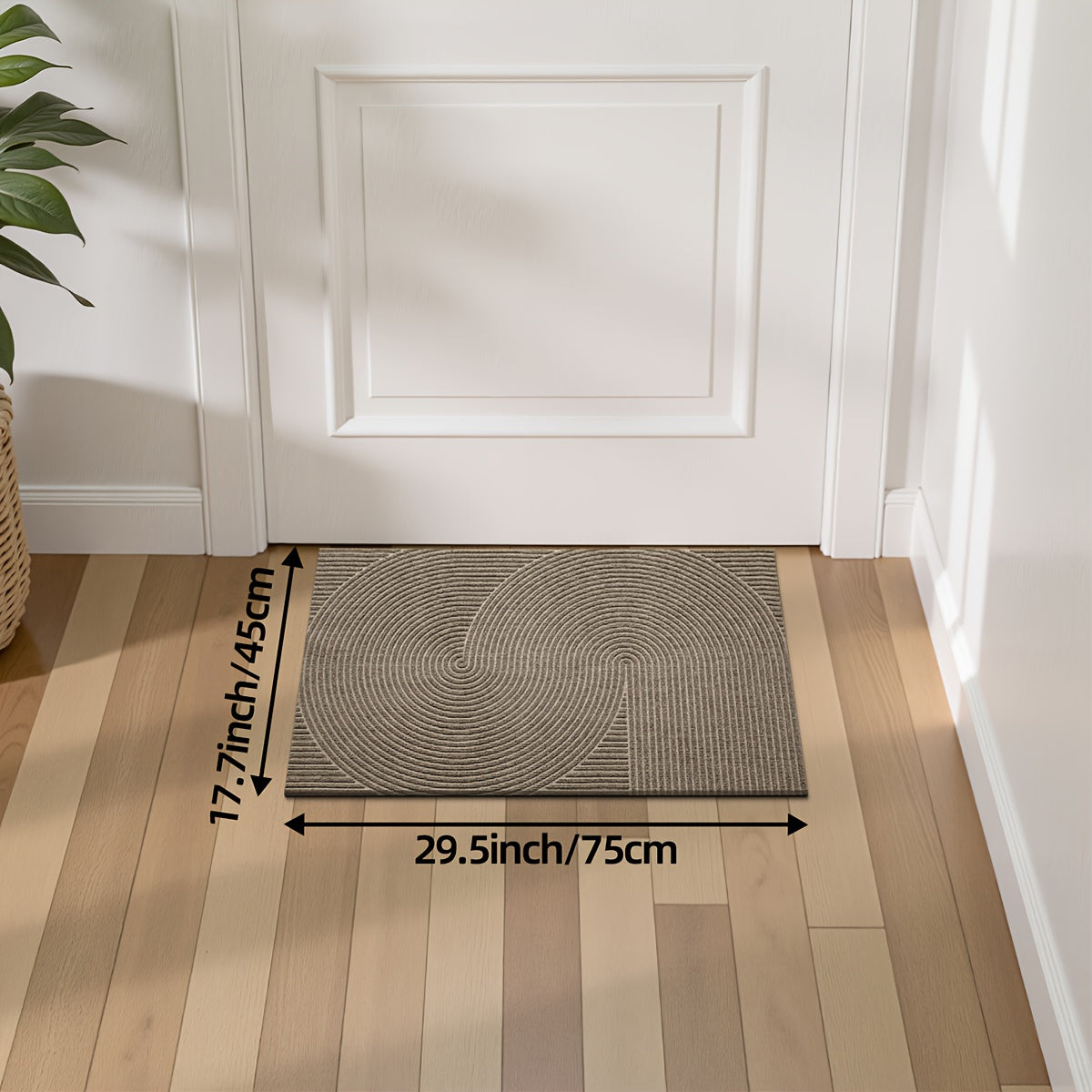 Non-Slip Geometric Door Mat | Indoor & Outdoor Entryway Rug