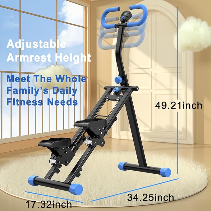 Stair Stepper for Home-Upgrade Vertical Climber Workout Machine for Full-Body Exercise Climber Fitness Equipment with Stable Frame Adjustable Handlebar