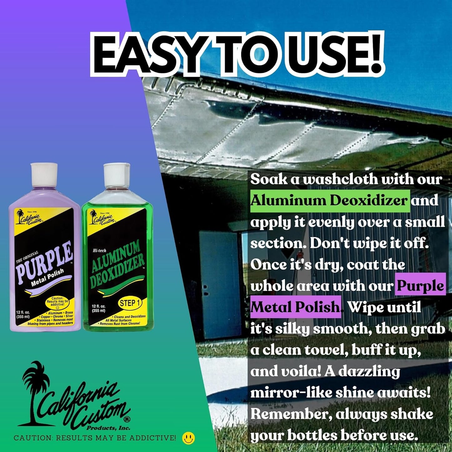 Products – Aluminum Deoxidizer Cleans & Deoxidizes Metal Surfaces, Removes Rust, Great for Aluminum, Brass, Copper, Chrome, Silver, Stainless & Gold, 12oz