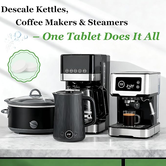 43 pcs Ice Machine Cleaner Tablets with 2 cleaning brushes,Ideal for Frigidaire, Opal, GE Profile, Kitchenaid units.Ice Maker Cleaner Removes Lime Scale,Calcium.Nickel Safe Scale Remover