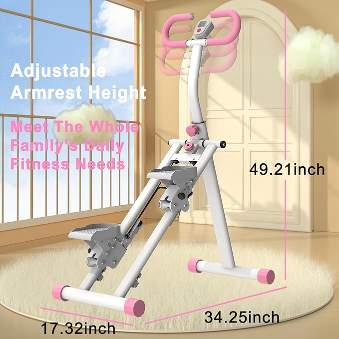 Stair Stepper for Home-Upgrade Vertical Climber Workout Machine for Full-Body Exercise Climber Fitness Equipment with Stable Frame Adjustable Handlebar