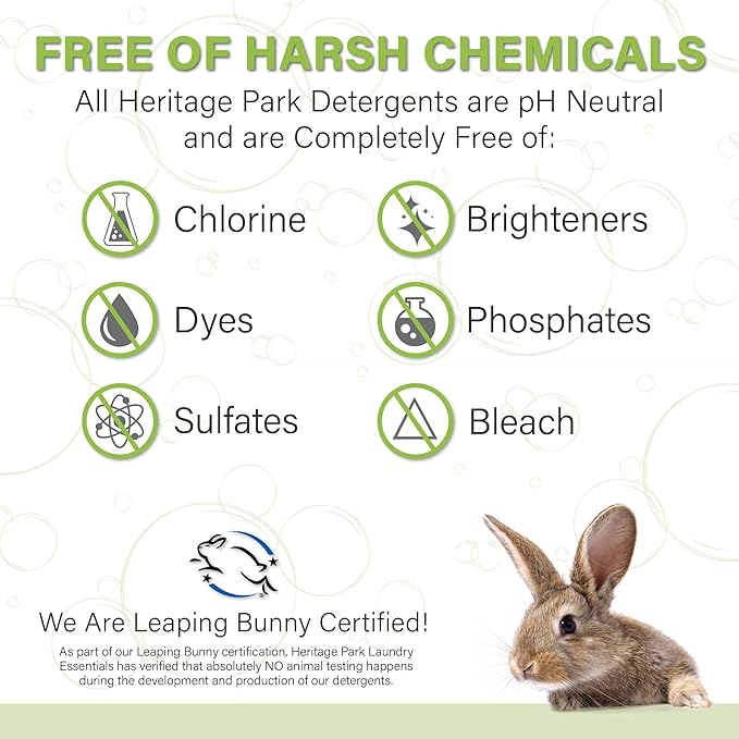 Heritage Park Silk & Wool Spring Magnolia Floral Scent, pH-Neutral Laundry Detergent – Enzyme-Free, Concentrated Up to 64 loads (32 fl oz)