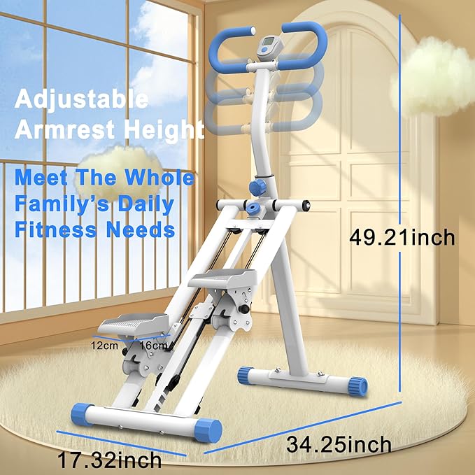 Stair Stepper for Home-Upgrade Vertical Climber Workout Machine for Full-Body Exercise Climber Fitness Equipment with Stable Frame Adjustable Handlebar