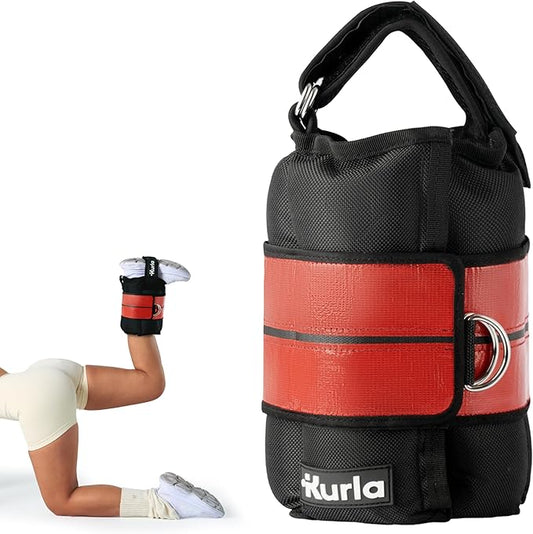 Ankle Weights 4–40 lbs with Dual Strap System (Heel & Wrap) – Single, Pair & Bundle Options with Resistance Bands & Handles – Strength Training, Pilates, Yoga, Glutes, Arms & Rehab