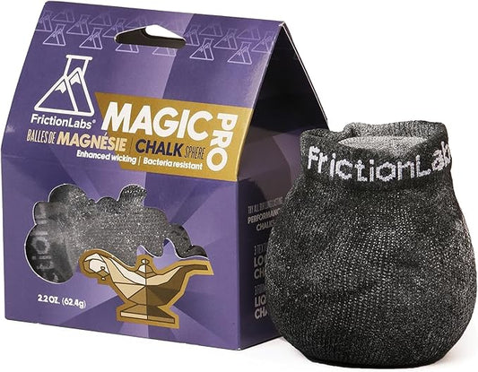 Friction Labs Gym Chalk – Magic Ball, PRO Ball (Chalk Bag Sock) or Discs | Non-Toxic Climbing Chalk for Bouldering, Gymnastics & More