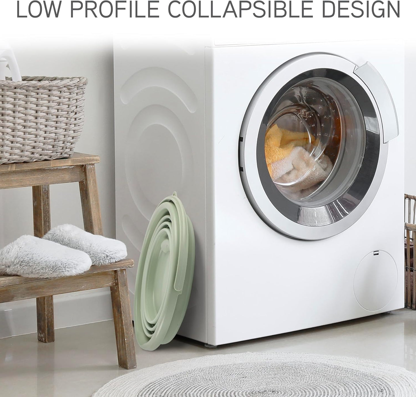 SIMPLEMADE Collapsible Bucket Cleaning Set - Includes 2 Foldable Buckets, Spray Bottle, Rag, Scrubbing Brush and Sponge - Holds Up to 10 liters, Easy Storage, All-Purpose Cleaning Solution