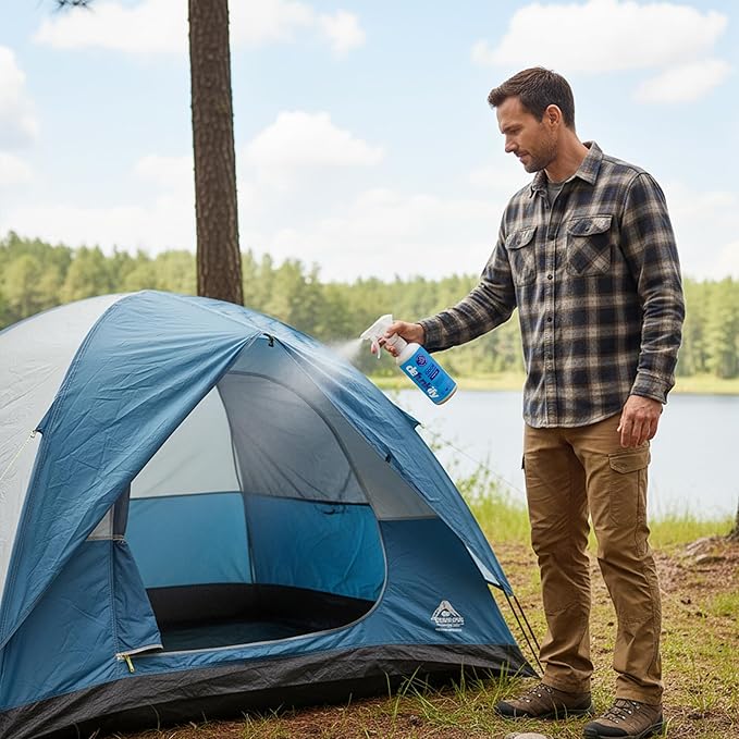 Odor Remover Spray, 16oz (2-Pack). 'Fresh Air' Essential Oil Odor Eliminator for Strong Odors on Fabric, Shoes, Activewear. 'ProvenSafe' Deodorizer for Pets, Kids & Sensitive Gear w/Ionic Silver