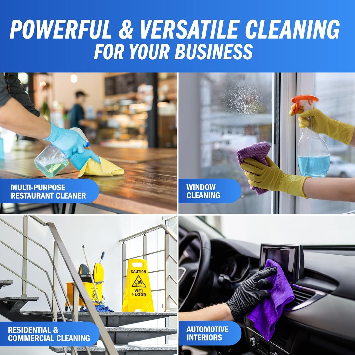 All Surface and Glass Cleaner Concentrate- Makes 256 Gallons of Powerful All Purpose Cleaner Bulk - Floor Cleaner Concentrate - All Purpose Cleaner Concentrate