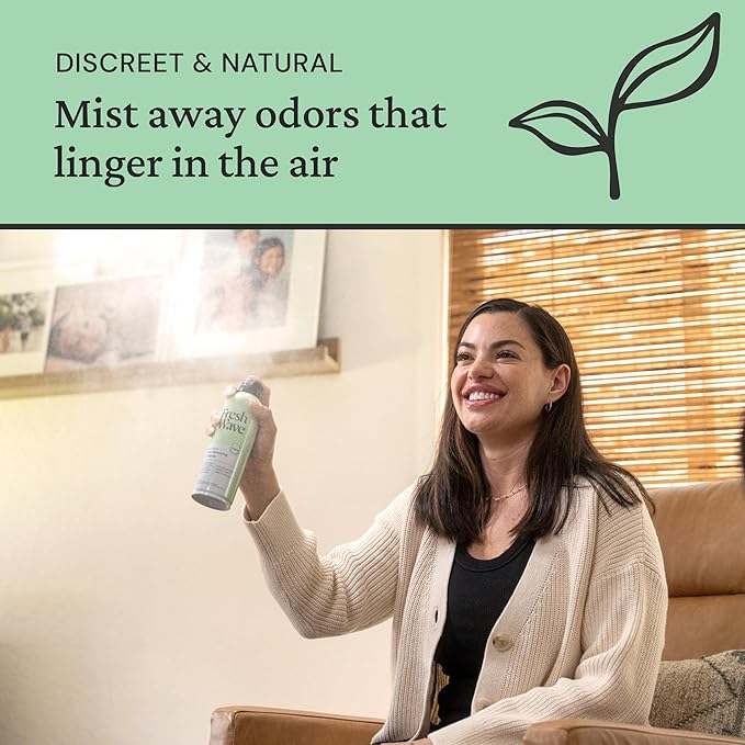 Fresh Wave Odor Eliminator Spray & Air Freshener, 8 oz. | Pack of 2 | Non-Aerosol, Fine Mist | Odor Absorbers | Safer Odor Relief | Natural Plant-Based Odor Eliminator | For Furniture, Fabrics & Trash