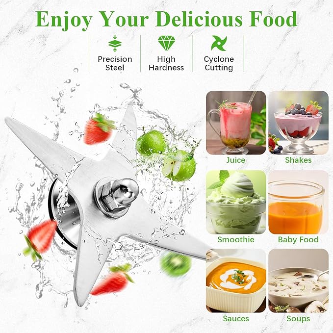 Blender Pitcher 64oz Replacement Compatible with Vitamix 5200 5000 5300 6300 7500 Pro200 750 VM0101 VM0102 VM0103 E310 E320 Commercial Blender Pitcher Cup Parts
