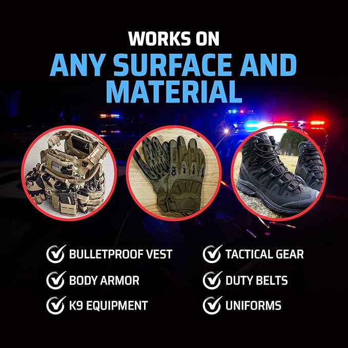 Vest Odor Remover Spray – for Police Gear, Law Enforcement Accessories & Tactical Equipment – Non-Toxic, Residue-Free, Long-Lasting Fresh Scent – 2 Pack