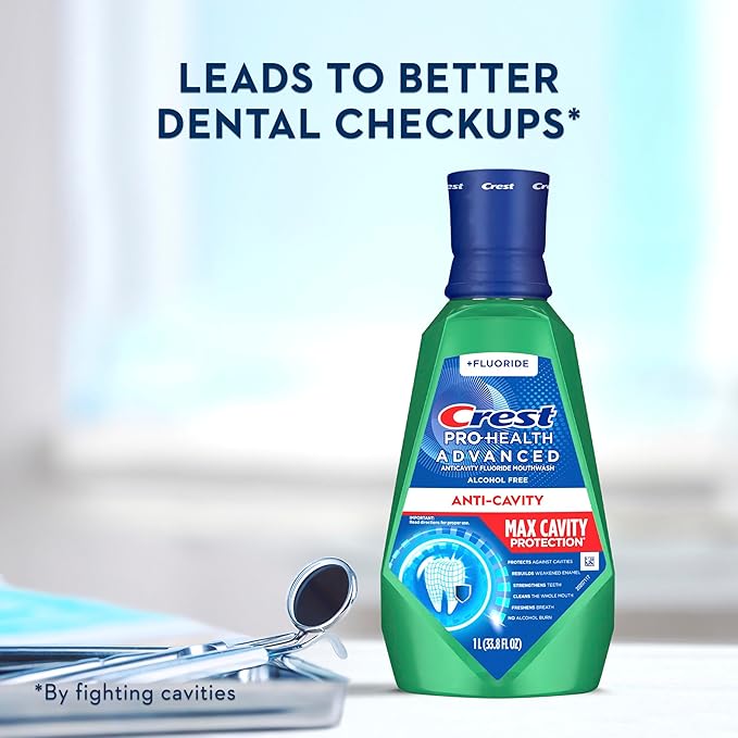 Crest Pro-Health Advanced Maximum Cavity Protection Mouthwash - Mild Mint - 2x1L