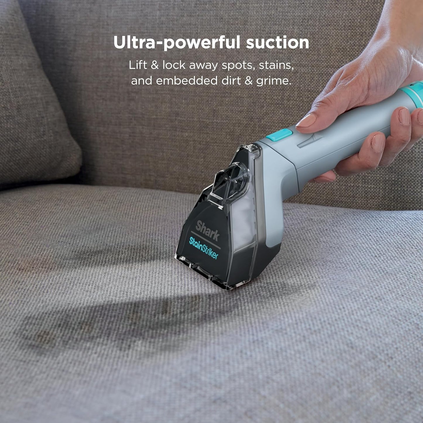 Shark StainStriker Portable Carpet Upholstery & Area Rug Cleaner, Bonus XL Tool & Full-Size Cleaning Solution, Stain & Odor Remover, Perfect for Car Interiors, 4 Cleaning Tools, Nordic Blue, PX202BRN