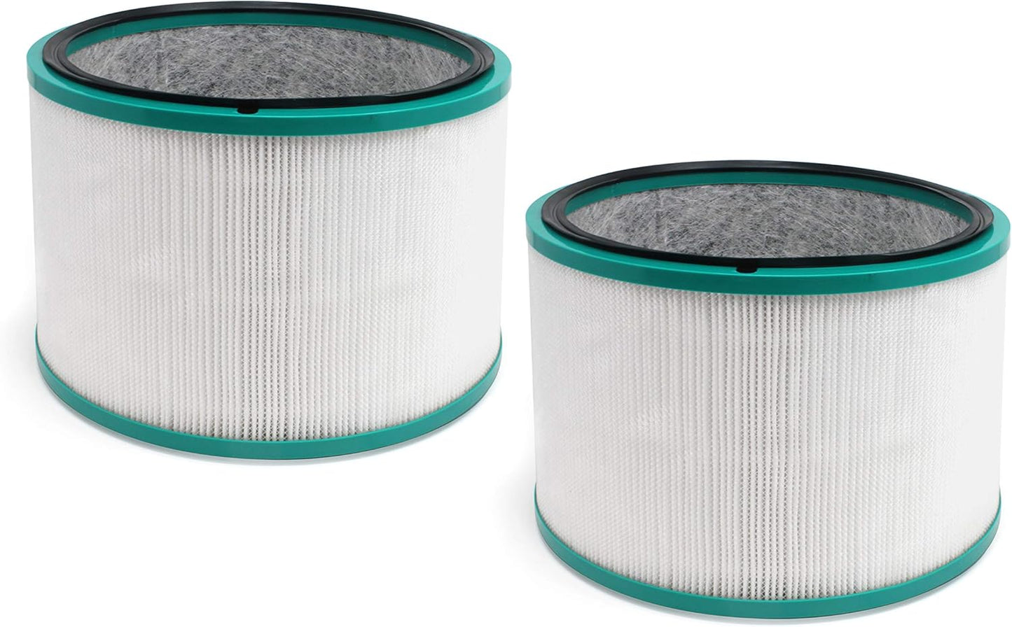 Fette Filter - 968125-03 Premium 360° Glass Filter Compatible with Dyson HP01 HP02 DP01 DP02 for Dyson Pure Hot Cool Link Desk Air Purifying Sytem Part # 968125-03 96812503 (2-Pack)