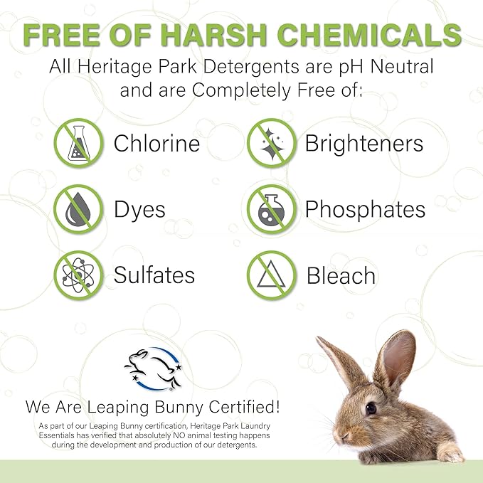 Heritage Park Silk & Wool Spring Magnolia Floral Scent, pH-Neutral Laundry Detergent - Enzyme-Free, Ultra Concentrated (64 fl oz Refill)