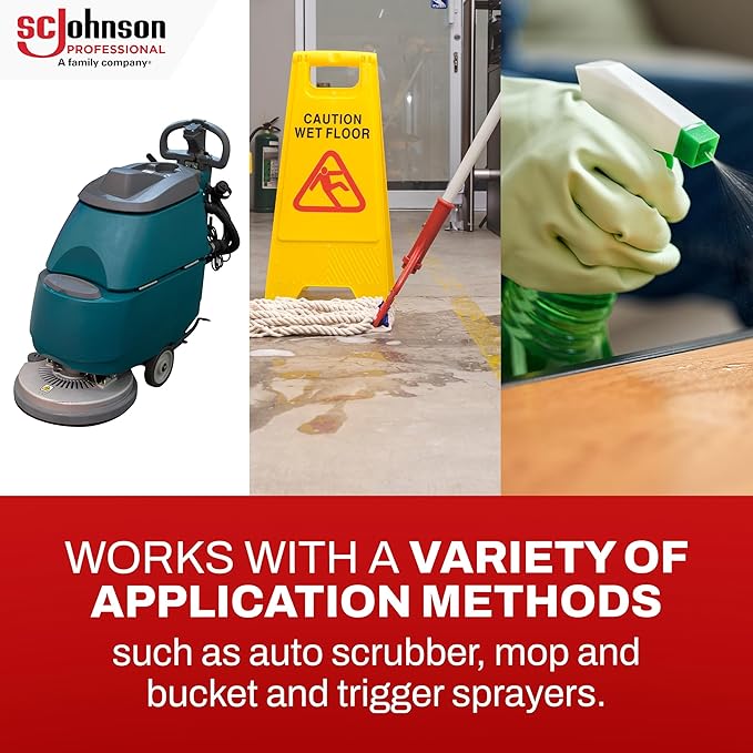 SC Johnson Professional Heavy Duty Neutral Floor & Surface Cleaner 1 Gallon, case of 4
