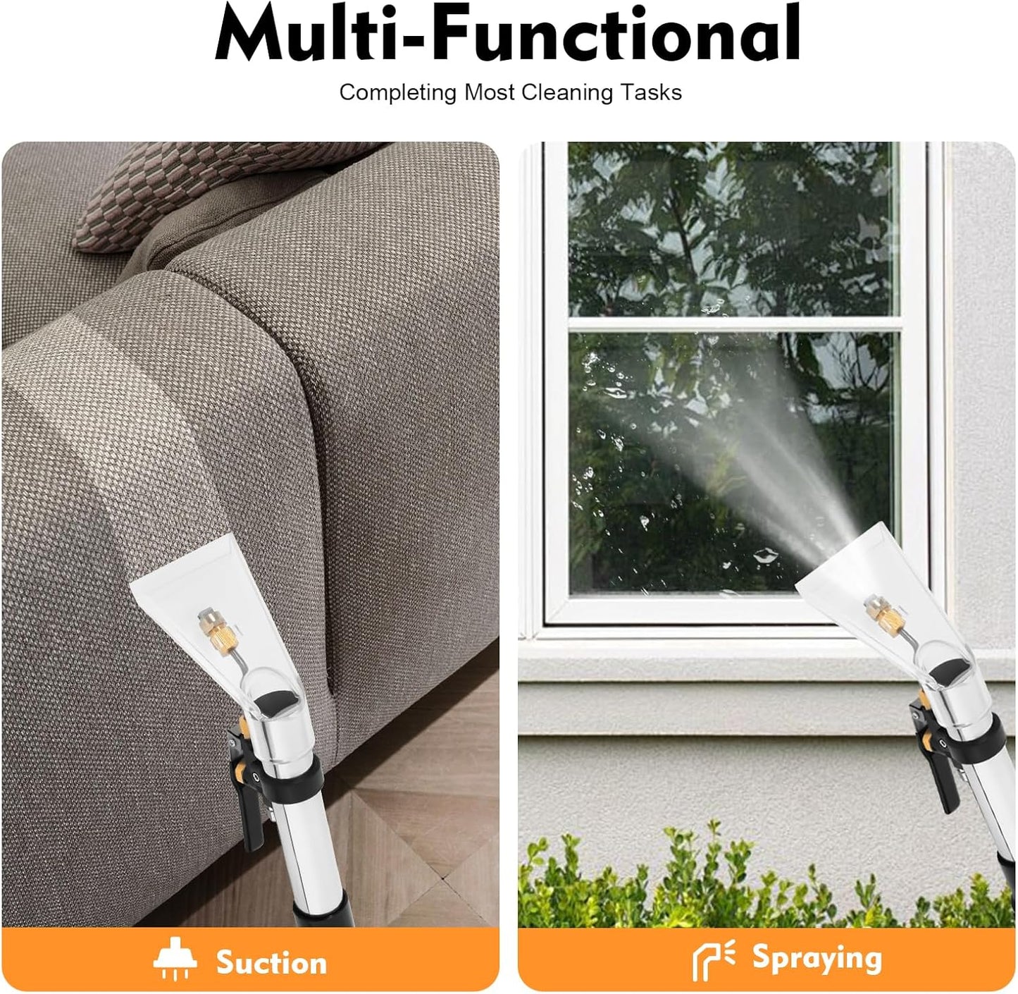 40L/11Gal Professional Upholstery Cleaner Machine 1000W Commercial Carpet Cleaning Machine 3 in 1 Extractor Vacuum Washing Machine Sofa Curtain Carpet Cleaning Machine