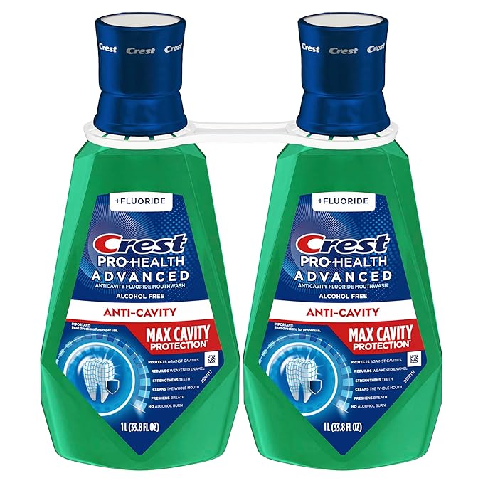 Crest Pro-Health Advanced Maximum Cavity Protection Mouthwash - Mild Mint - 2x1L