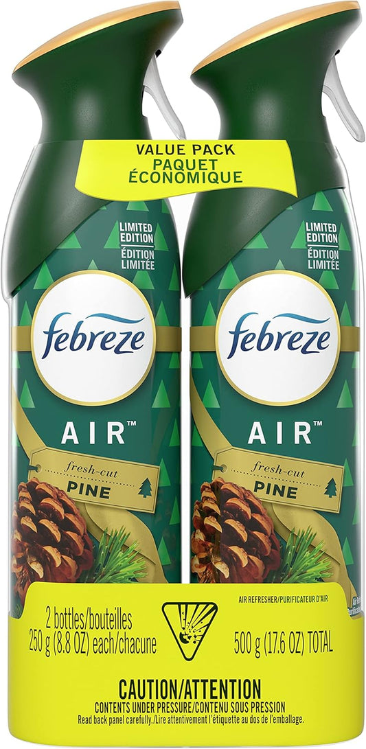Air febreze Spray Fresh Cut Pine, Holiday Collection, 8.8 Ounces (2 Pack)